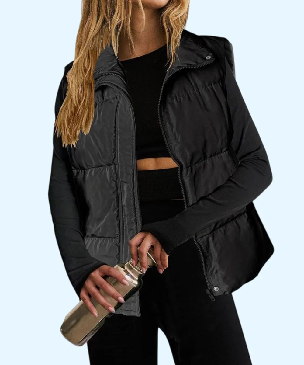 Women’s Loose Coat Jacket Vest With Pockets