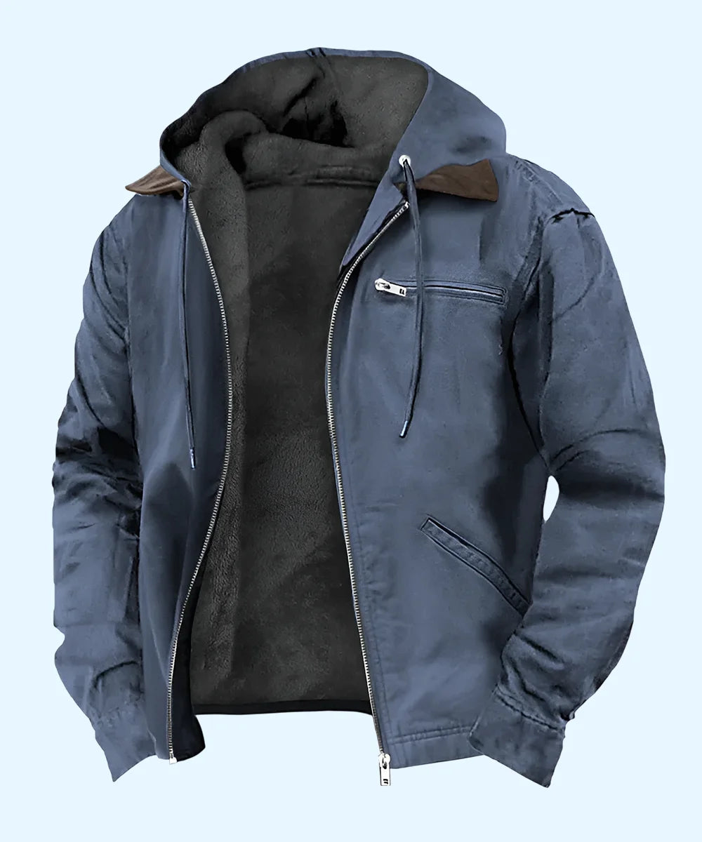 Fleece Zip-up Jacket Casual Outwear With Pockets