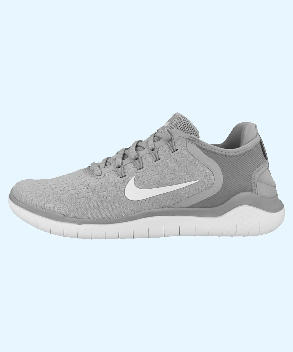 Nike Men's Free Run Running Shoes - Wolf Grey/White/Volt