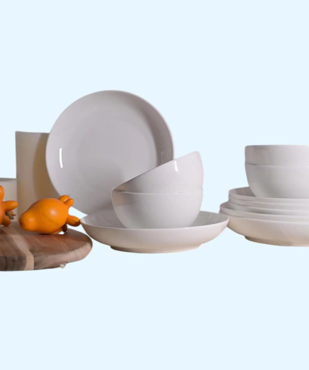 Setaria Bone China Dinnerware Set, 12 Pieces