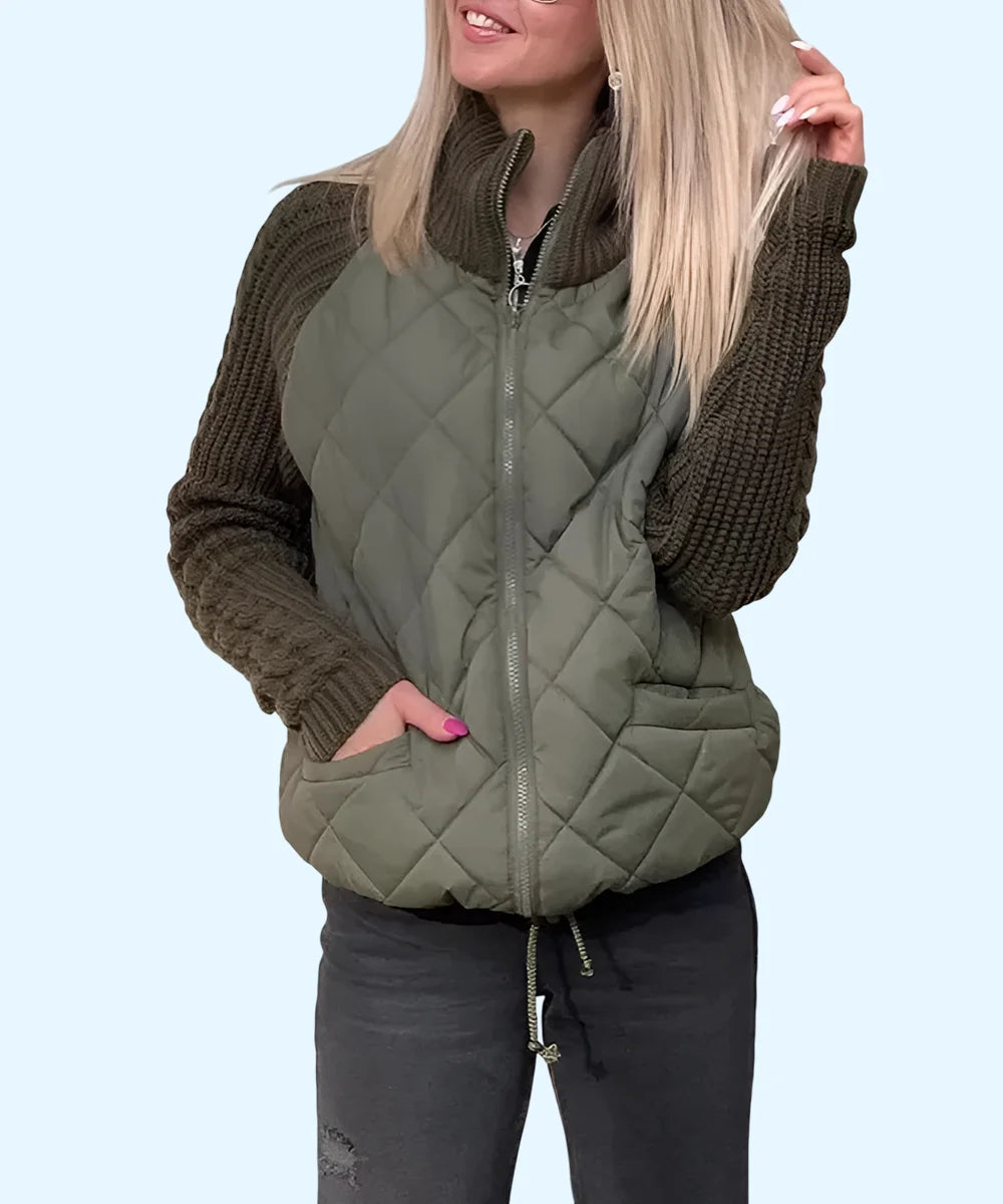 Winter Stand Collar Cotton Jacket With Pockets